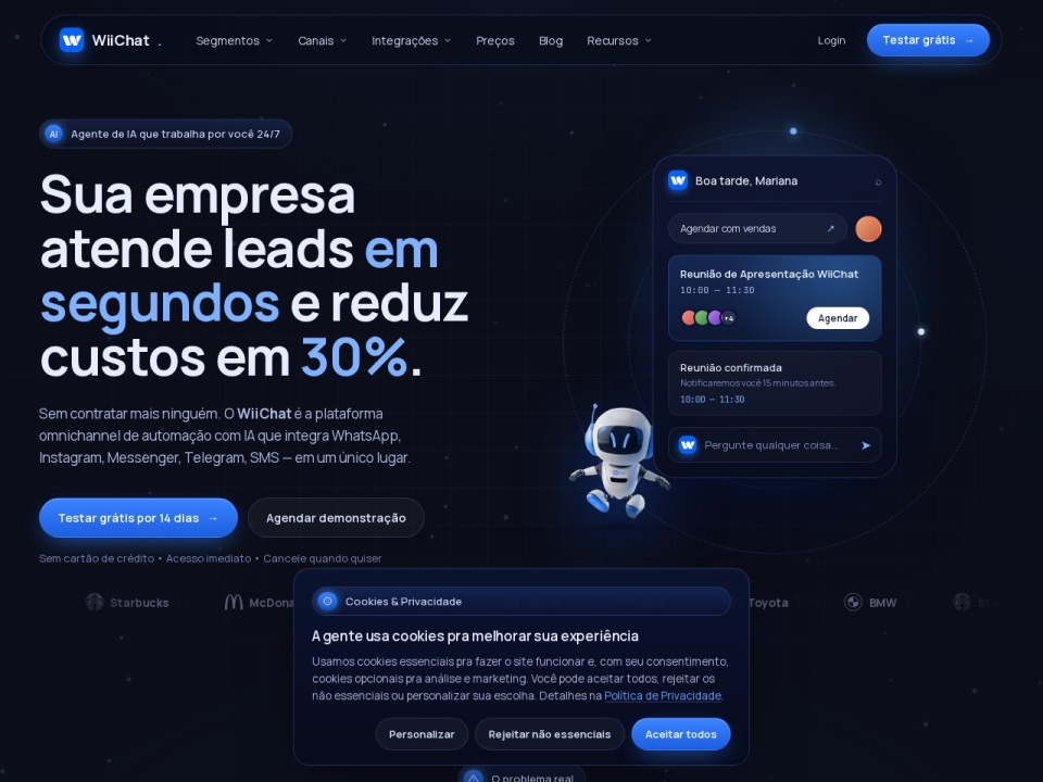 Wiichat AI Chatbot preview