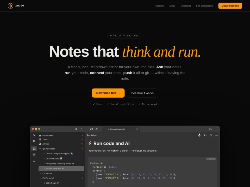 Znote AI preview